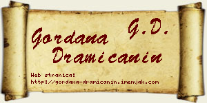 Gordana Dramićanin vizit kartica